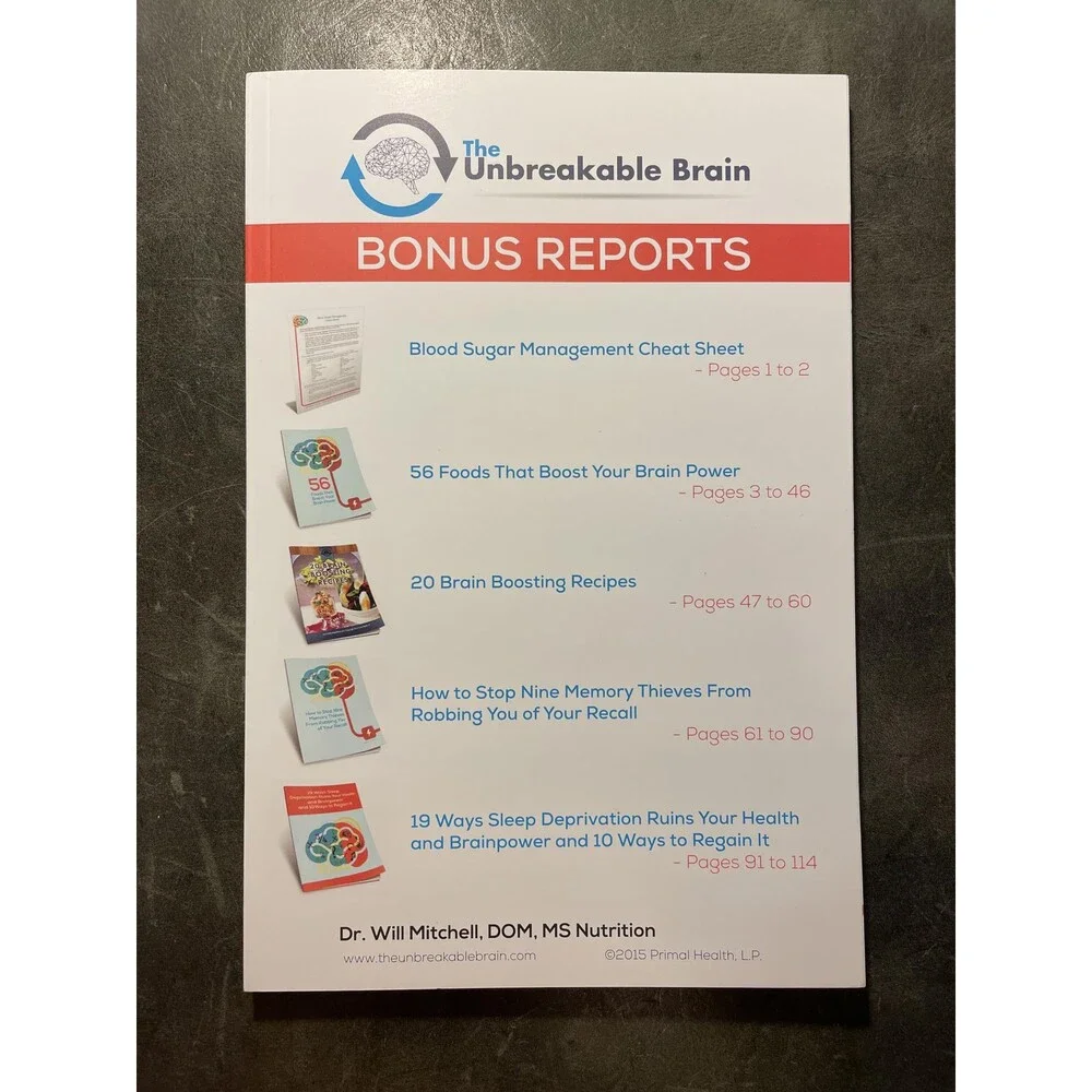 The Unbreakable Brain - Bonus Reports - 2015 - Paperback